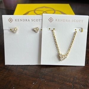 Kendra Scott Katy Heart Necklace and Earrings